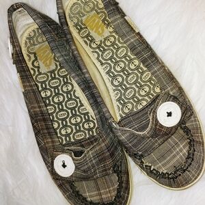 Vans Plaid Anchor Buttons Flats 7